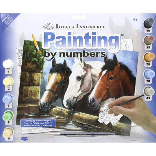 royal langnickel three of a kind painting by numbers kit michaels